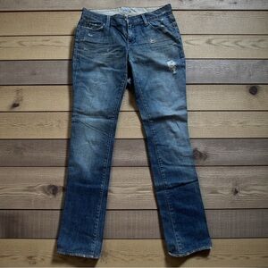 $$$ Sacred Blues distressed color blue women’s jeans sz 29